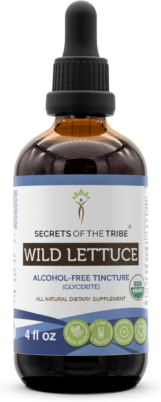 usda-organic-alcohol-free-wild-lettuce-tincture-extract---4-fl-oz-secrets-of-the-tribe-1