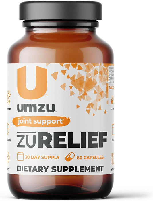 UMZU Joint Comfort Turmeric Curcumin Supplement with 7 Natural Ingredients for Joint Health & Immunity - Includes Bromelin, Boswellia & BioPerine Black Pepper (30 Day Supply, 60 Capsules) - Espot.com.au