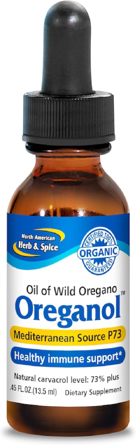 Organic Oreganol P73 Oil - Immune Support and Optimal Health - 0.45 fl. oz. - Non-GMO - North American Herb & Spice - Espot.com.au