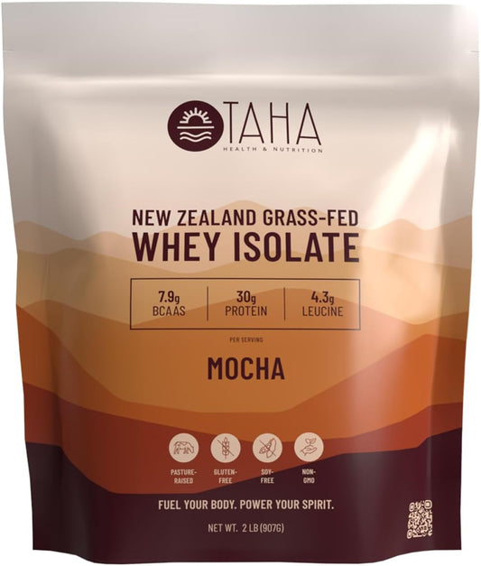 new-zealand-grass-fed-whey-protein-isolate-powder---mocha-flavor-30g-protein-79g-bcaas-43g-leucine-gluten-free-keto-kosher-2lb-24-servings-taha-health-nutrition-1