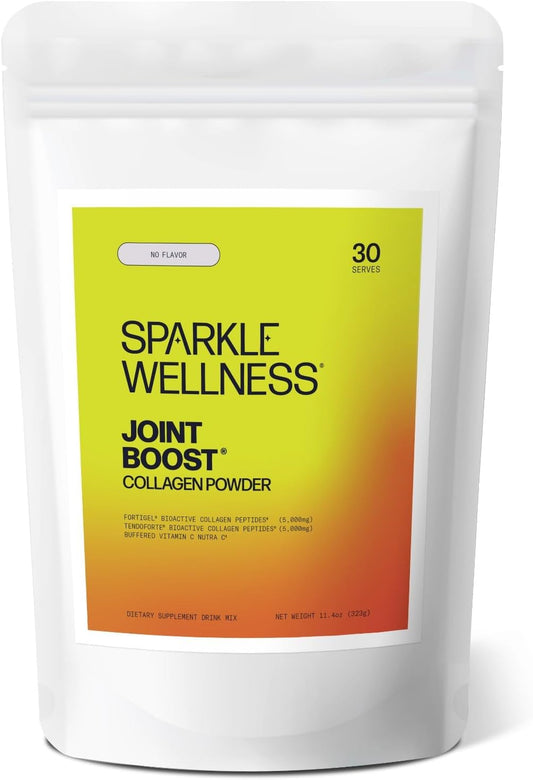 Joint Mobility Support Collagen Powder Supplement with FORTIGEL & TENDOFORTE Peptides - Sparkle Wellness Joint Boost (No Flavor) [30 Servings] - Espot.com.au