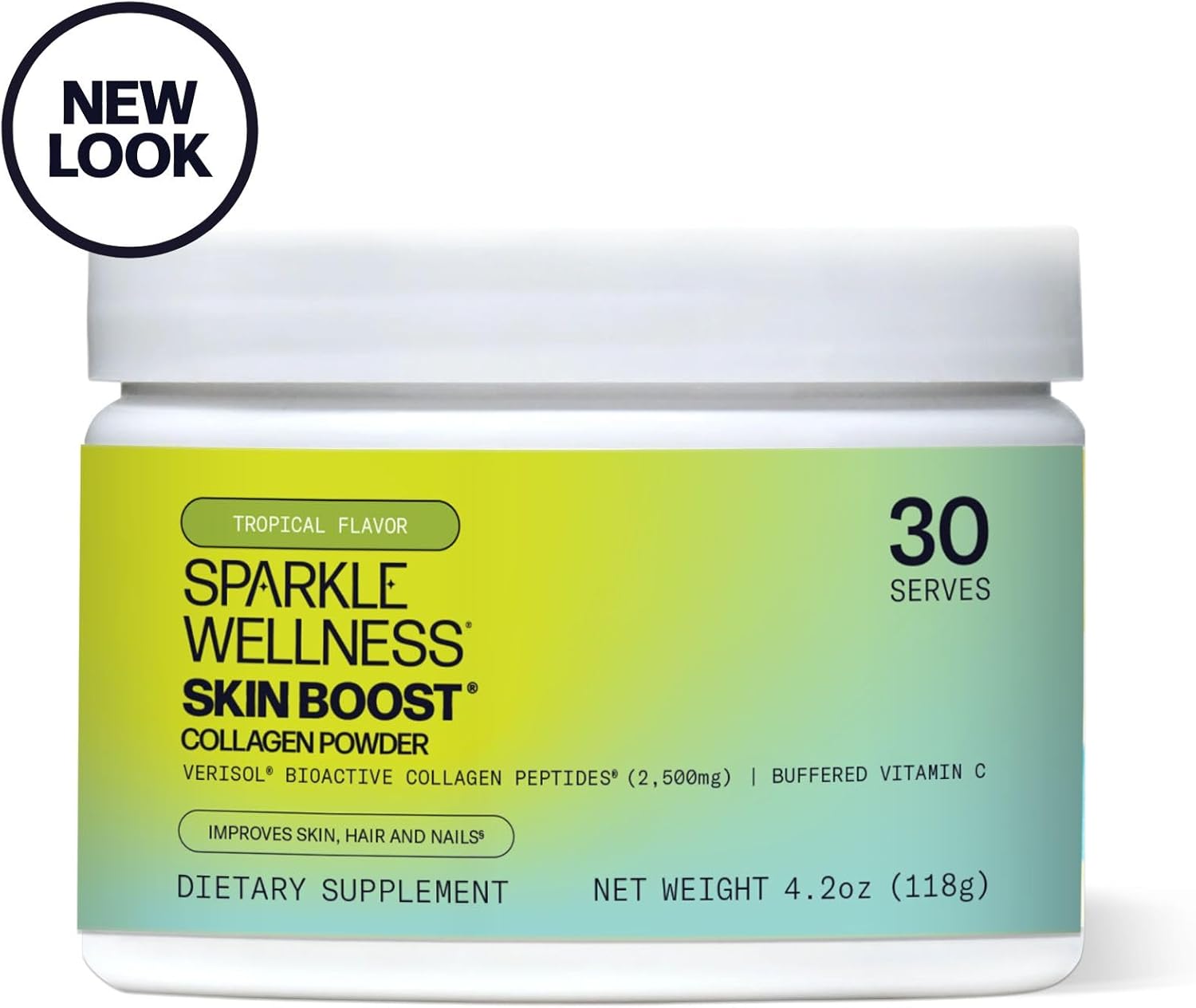tropical-coconut-pineapple-collagen-powder---30-servings---beauty-supplement-with-verisol-collagen-vitamin-c-paleo-non-gmo-gluten-free---sparkle-skin-boost-2