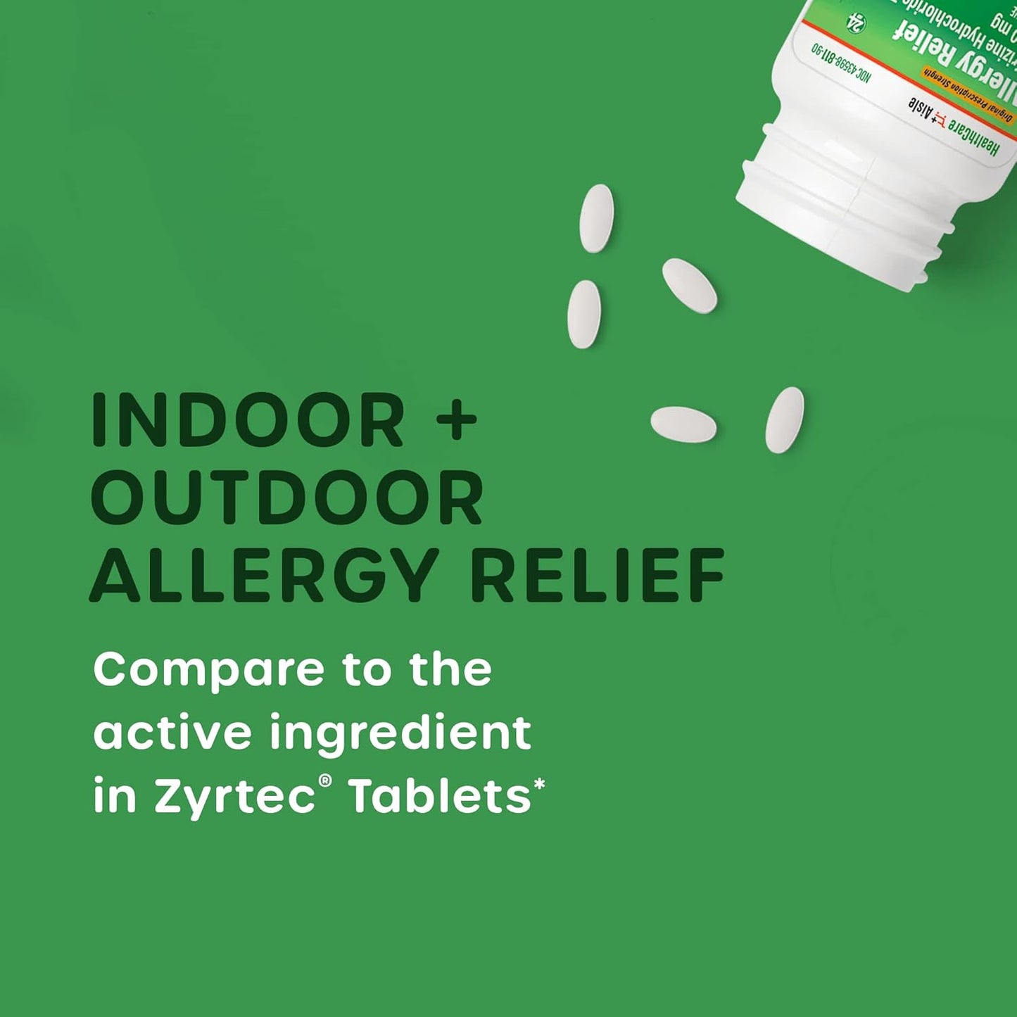 500 Tablets of Cetirizine Hydrochloride 10mg for Allergy Relief - Original Prescription Strength Medication for 24-Hour Relief - Espot.com.au