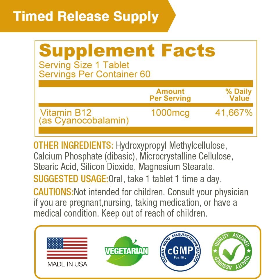 timed-release-vegan-vitamin-b12-1000mcg-tablets-for-nervous-system-support---180-vegetarian-tablets-6-month-supply-4