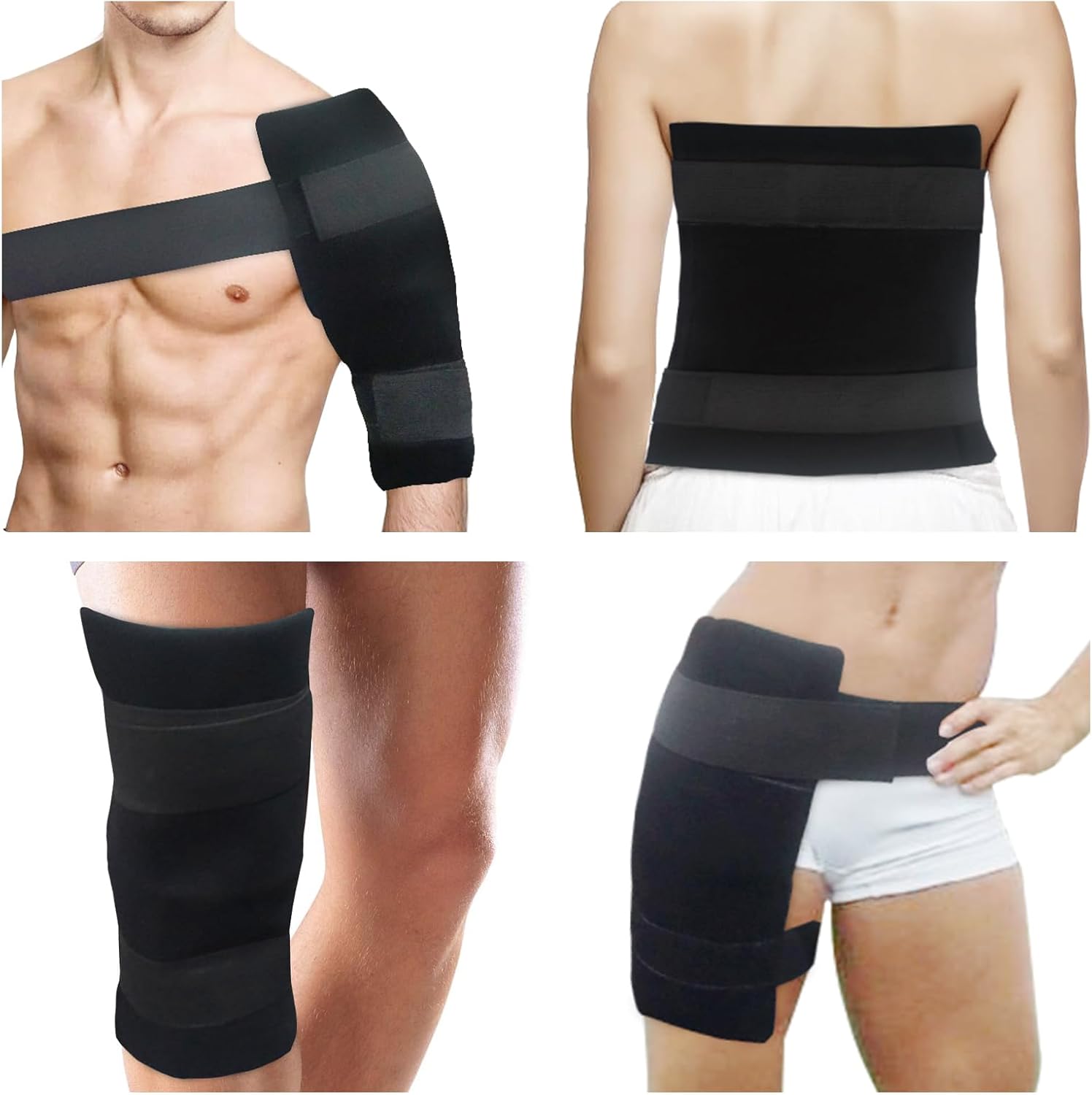 large-reusable-gel-ice-packs-for-injuries---hot-cold-therapy-compress-for-back-shoulder-knee-xl-11x14-size---flexible-soft-gel-pad-2-pack-with-wrap-included-7