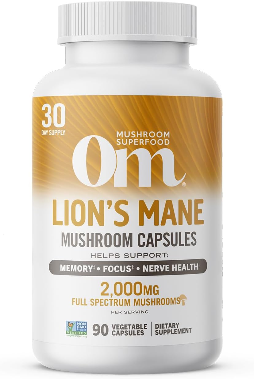 90-count-lions-mane-mushroom-capsules-for-memory-focus-immune-support---nootropic-supplement-with-fruit-body-mycelium---30-day-supply-1