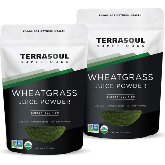 Terrasoul Superfoods Organic Wheat Grass Juice Powder, 10 Oz (2 Pack) - Concentrated Juice from Utah for Superior Nutrition - Espot.com.au