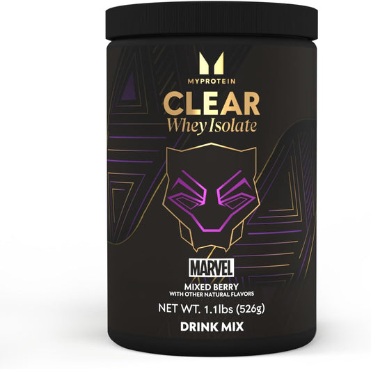 marvel-inspired-black-panther-mixed-berry-clear-whey-isolate-protein-powder---11-lb-20-servings-with-20g-protein-per-serving---ideal-for-super-hero-workouts-1