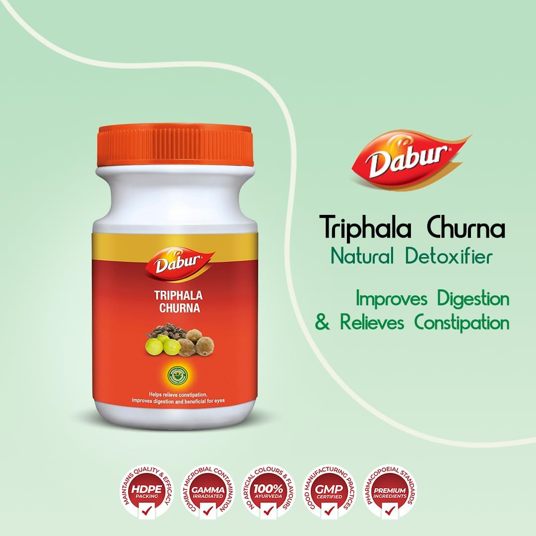 Dabur Triphala Churna: 500g Ayurvedic Remedy for Digestive Health and Gut Wellness - Espot.com.au