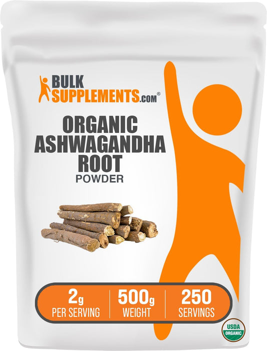 bulksupplementscom-organic-ashwagandha-powder---pure-ashwagandha-root-extract---gluten-free-500g-11-lbs---2g-per-serving---pack-of-1-1