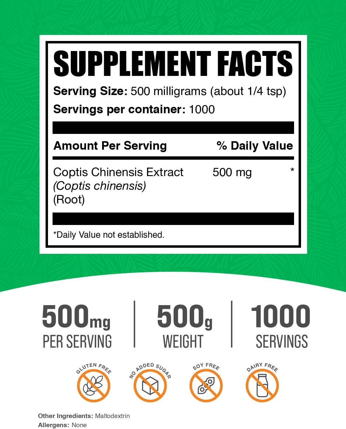 coptis-chinensis-extract-powder---berberine-supplement---golden-thread---gluten-free---500mg-per-serving---500g-11-lbs-pack-2