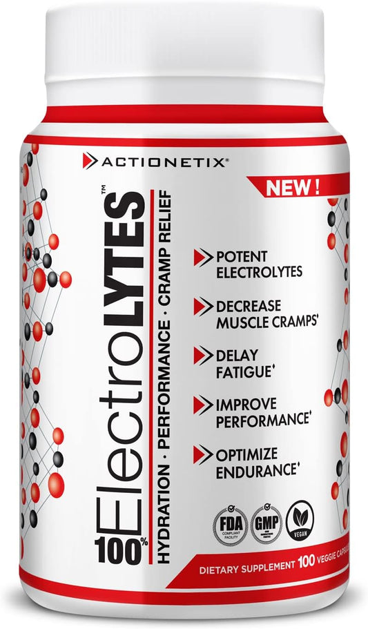Hydration Tablets with Electrolytes for Quick Replenishment - 100 Capsules, Stimulant-Free Salt Tabs for Lasting Rehydration - Espot.com.au