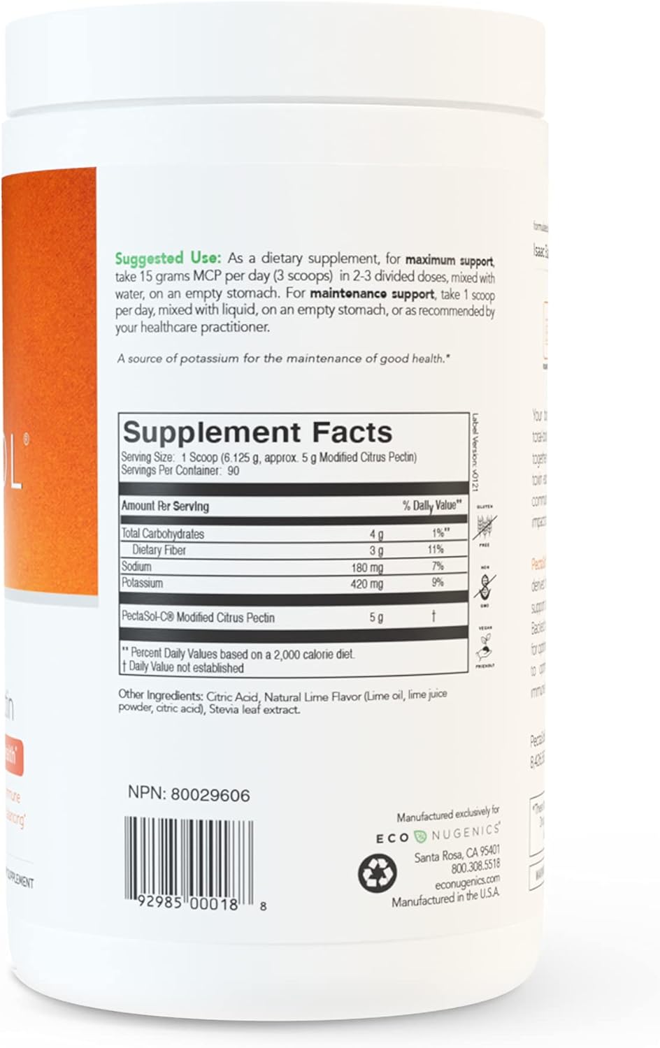 551g-lime-powder-econugenics-pectasol-modified-citrus-pectin-supplement-for-total-body-health-heart-immune-system-inflammation-response-healthy-aging-galectin-3-levels-6