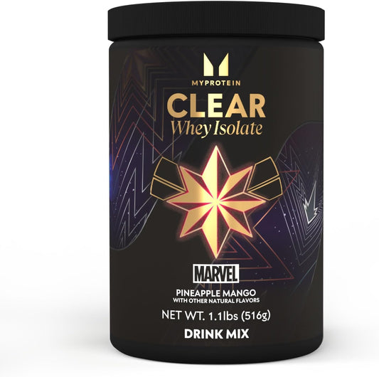 myprotein-marvel-inspired-clear-whey-isolate-protein-powder---captain-marvel-pineapple-mango-11-lb-20-servings-20g-protein-per-serving-clear-protein-drink-for-superhero-workouts-1
