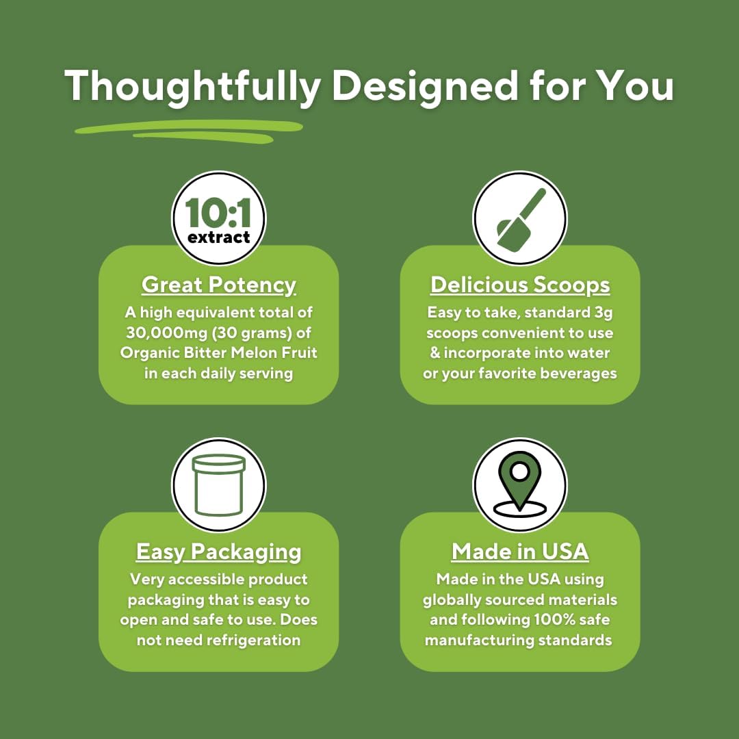 organic-bitter-melon-fruit-extract-powder---digestive-gut-heart-health-support---100g-non-gmo-gluten-free-vegan-supplement---33-day-supply-5