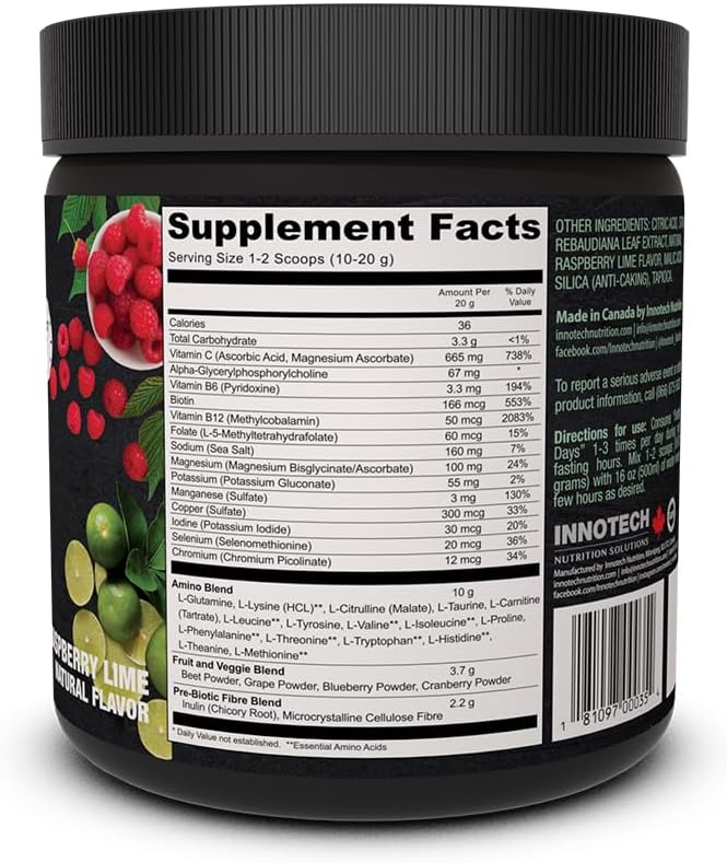 innotech-nutrition-fasting-days-drink-mix---raspberry-lime---360g-42-essential-ingredients-intermittent-fasting-2