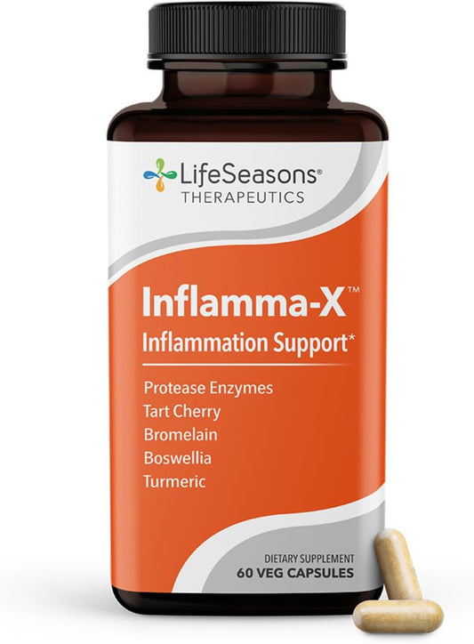 Inflamma-X Inflammation Support Supplement with Turmeric, Boswellia, and Bromelain - Reduces Aches, Discomfort, Swelling - 60 Capsules - Espot.com.au