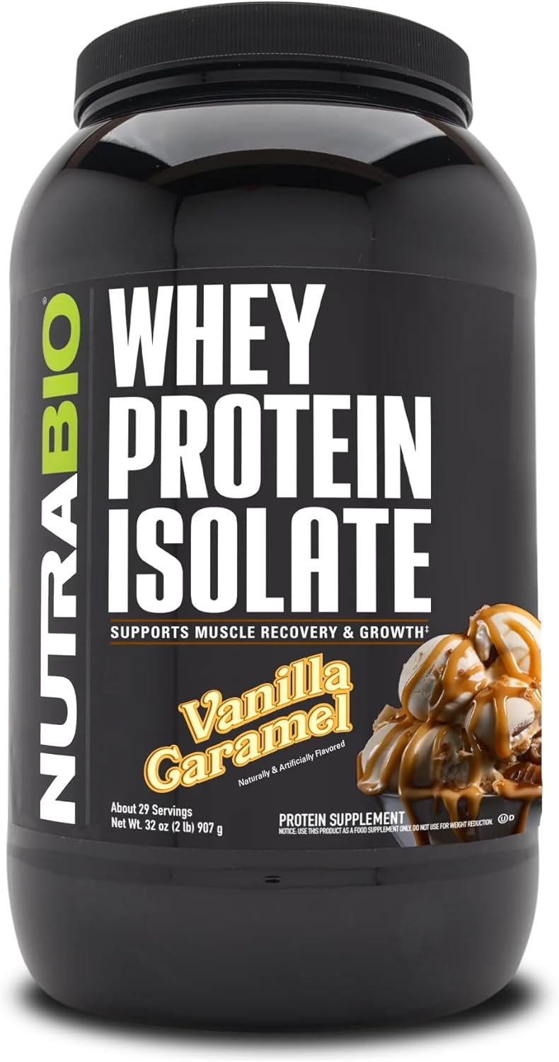 vanilla-caramel-whey-protein-isolate-powder---25g-protein-per-scoop---complete-amino-acid-profile---soy-gluten-free-non-gmo---2-lbs-1