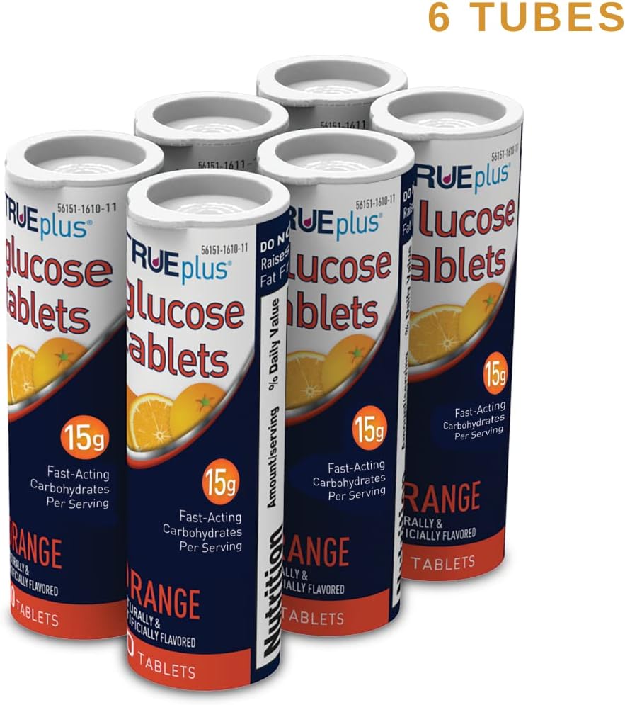 6-boxes-of-trueplus-orange-flavor-glucose-tablets---60-tablets-total-2