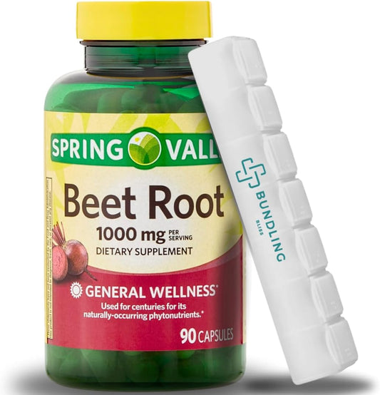 spring-valley-beet-root-1000mg-supplement-with-7-day-pill-organizer---90-count-pack-for-easy-bundling-1