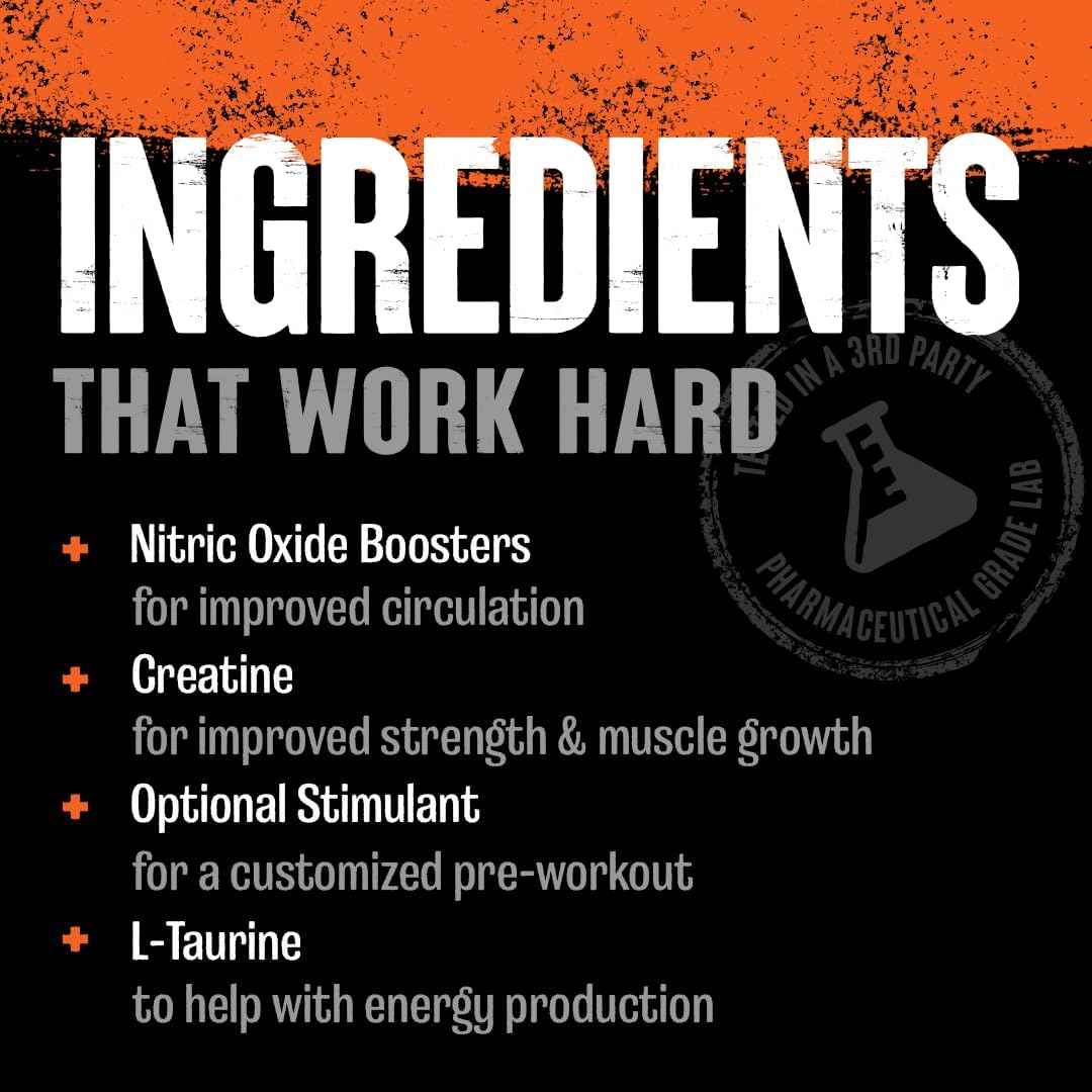 Animal Pump Pre-Workout Supplement - Boost Energy, Focus, and Muscle Volume with Nitric Oxide, Creatine, and Pump Enhancer - 30 Packs