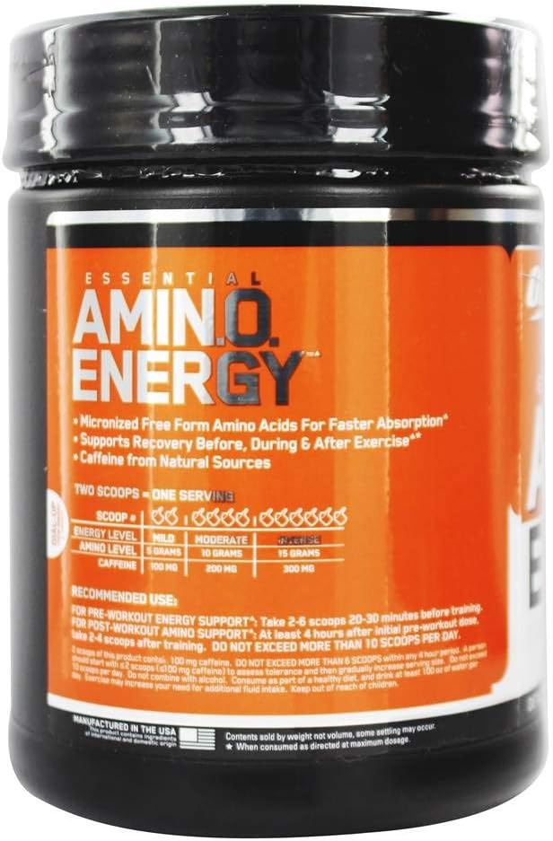 65 Servings of Optimum Nutrition Essential AmiN.O. Energy™ Orange Cooler - Boost Energy and Focus with Amino Acids