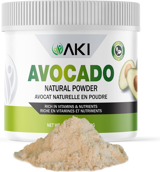6oz/170g AKI Organic Avocado Superfood Powder - Nutrient-Rich Blend for Smoothies, Yogurt, and Milkshakes - Vegan & Non-GMO - Omega 3 & Antioxidants