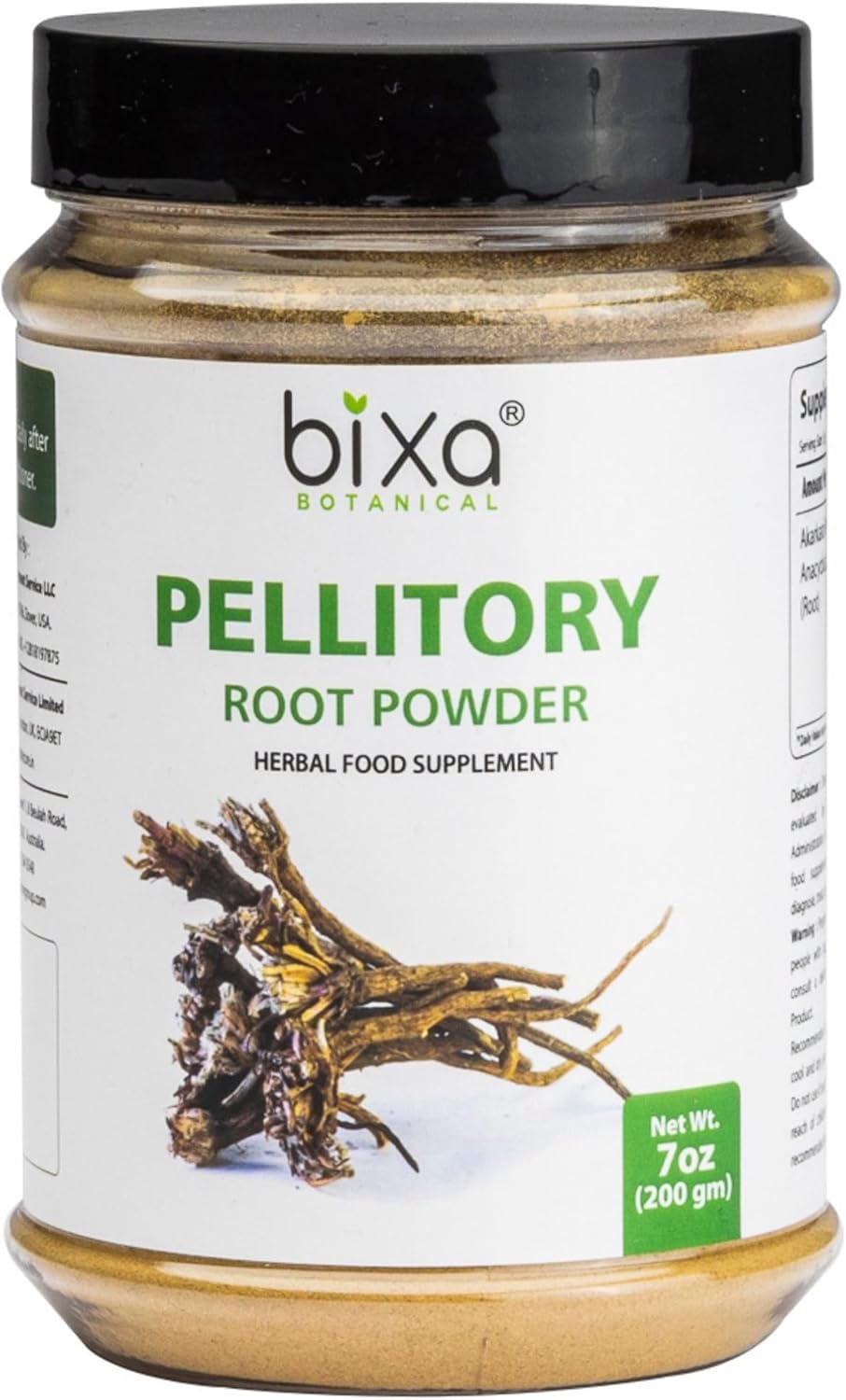 7 Oz Bixa BOTANICAL Pellitory Root & Galangal Root Powder Bundle - Herbal Supplement Combo for Health