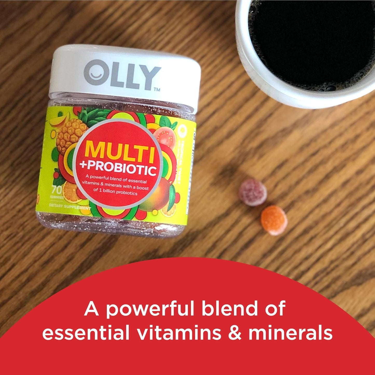 70 Count Adult Multivitamin Gummy with Probiotics and 60 Count Extra Strength Elderberry Gummies for Immune Support