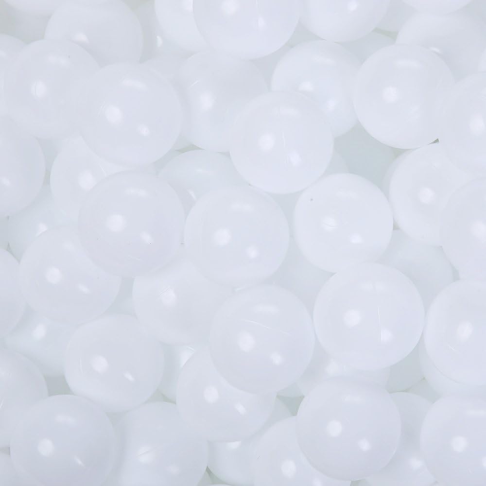 70 Pack of PlayMaty 2.36-inch Ocean Transparent Ball Pit Balls for Kids - Phthalate & BPA Free Plastic Balls for Playhouse, Play Tent, Pool Party - Toddlers & Babies Safe Fun