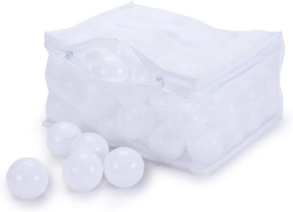 70 Pack of PlayMaty 2.36-inch Ocean Transparent Ball Pit Balls for Kids - Phthalate & BPA Free Plastic Balls for Playhouse, Play Tent, Pool Party - Toddlers & Babies Safe Fun
