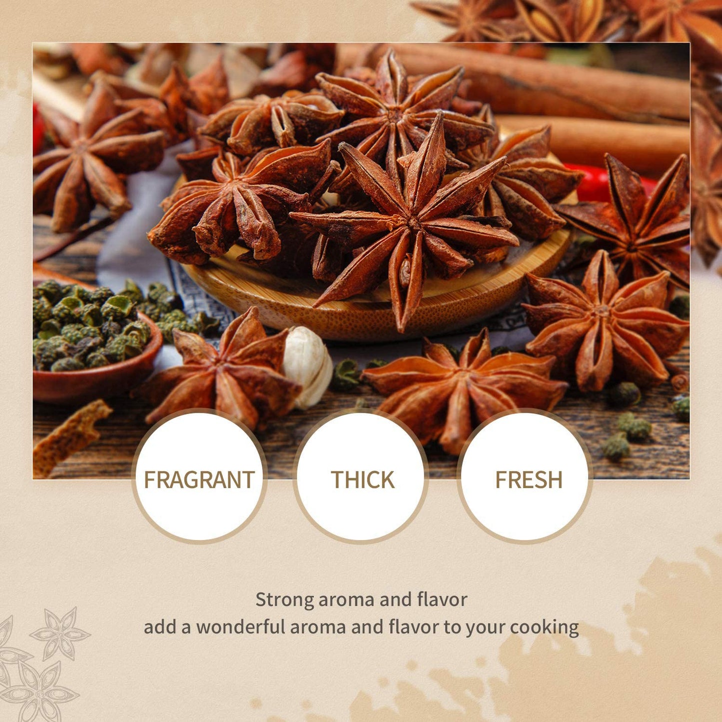 Organic Chinese Star Anise Whole Pods - 4 Ounce Pack - NON-GMO Verified - Ideal for Tea and Baking - Espot.com.au