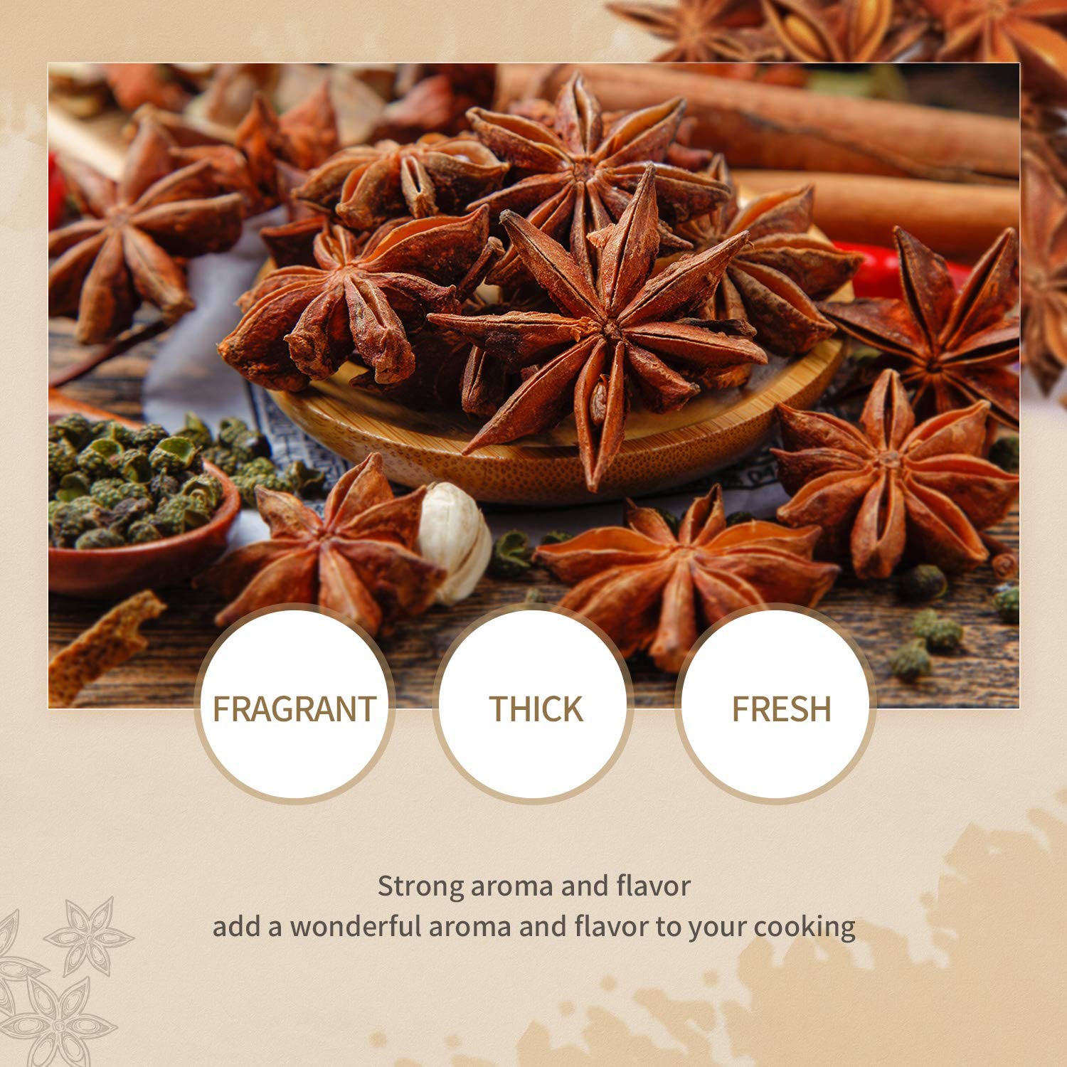 Organic Chinese Star Anise Whole Pods - 4 Ounce Pack - NON-GMO Verified - Ideal for Tea and Baking - Espot.com.au