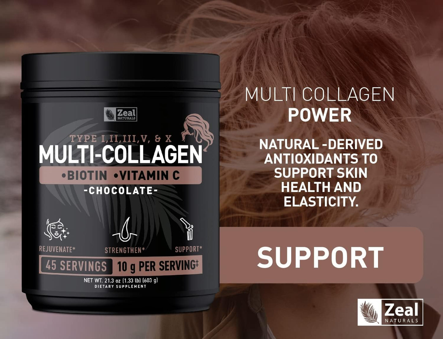 zeal-naturals-collagen-peptides-protein-powder-with-vitamin-c-biotin-and-hyaluronic-acid---chocolate-flavor-for-hair-skin-and-nails---marine-bovine-chicken-and-eggshell---45-servings-7