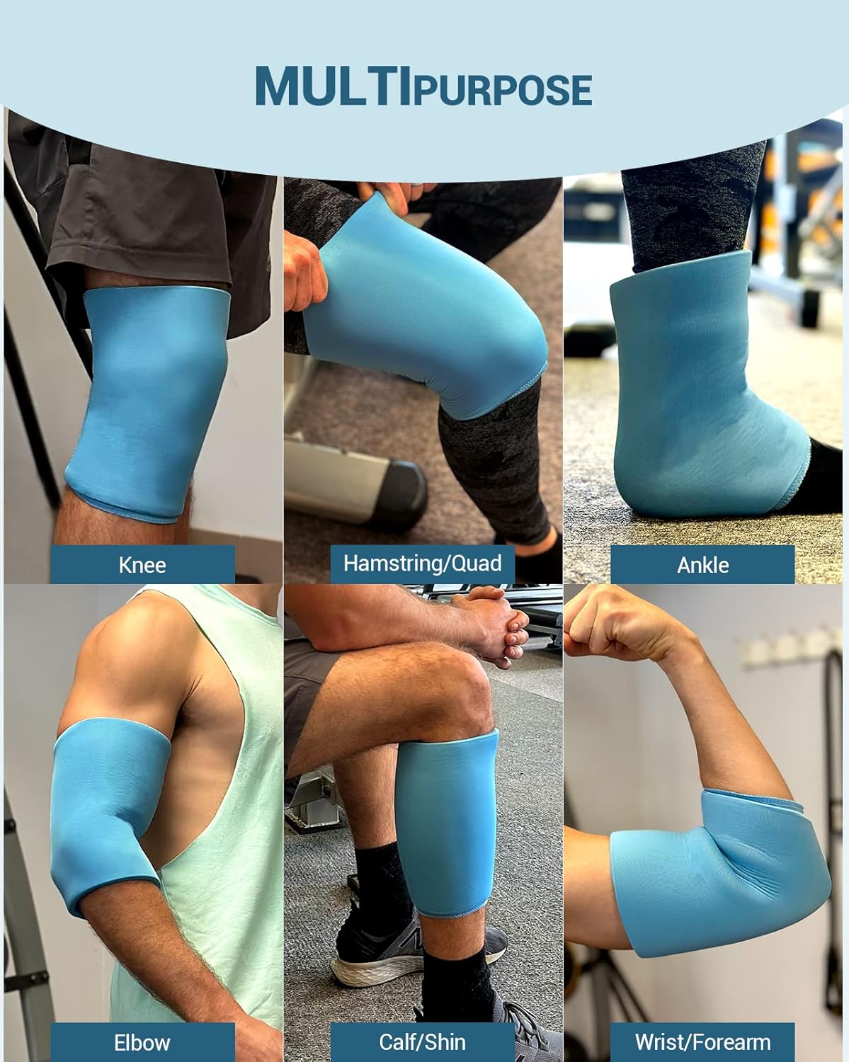 Reusable Knee Ice Pack Wrap for Meniscus Tear, Pain Relief, Arthritis - Cold Compression Sleeve for Knee Support, FSA HSA Eligible - Ideal After Surgery Gift for Men, Women - Comfytemp Technology - Espot.com.au