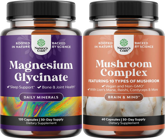 magnesium-glycinate-capsules-with-nootropic-brain-focus-mushroom-blend---immune-bone-health-support---mood-sugar-balance---10x-mushroom-blend-for-mental-focus-1