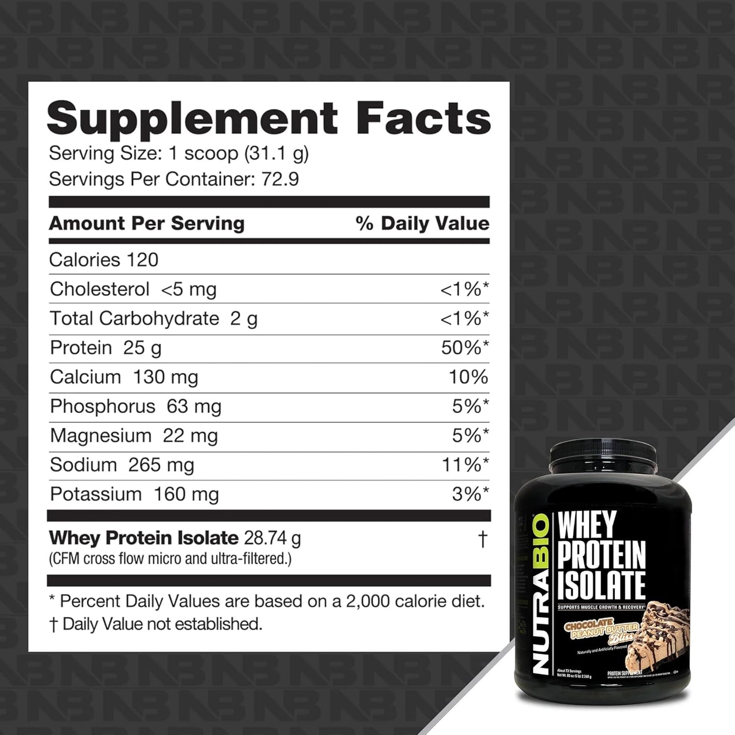 chocolate-peanut-butter-nutrabio-whey-isolate-protein-powder---25g-protein-per-scoop-complete-amino-acid-profile-soy-gluten-free-non-gmo---5lb-2