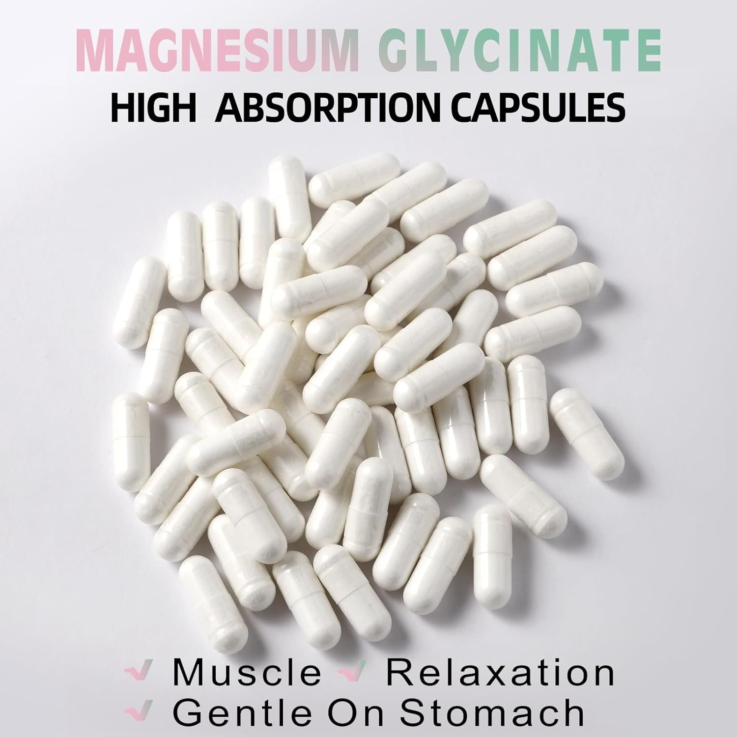 High Absorption Magnesium Glycinate 400MG, Gentle on Stomach, Non-GMO, 180 Vegetarian Capsules by greenvita - Espot.com.au