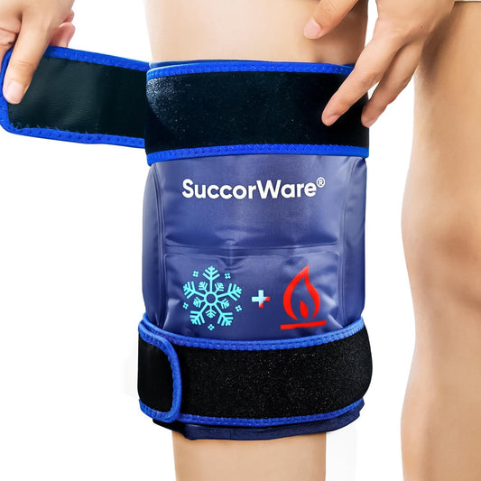 reusable-knee-ice-pack-wrap-for-injuries---hot-cold-gel-bags-for-leg-back-shoulders-arms-elbow---pain-relief-swelling---ideal-for-knee-replacement-surgery---navy-blue-1