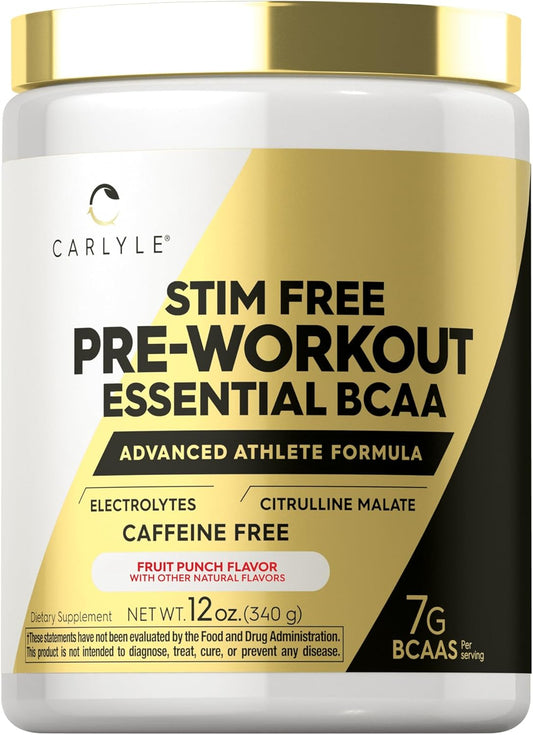 carlyle-fruit-punch-bcaa-amino-acids-pre-workout-powder---7g-bcaa-stimulant-free-non-gmo-gluten-free-supplement-1