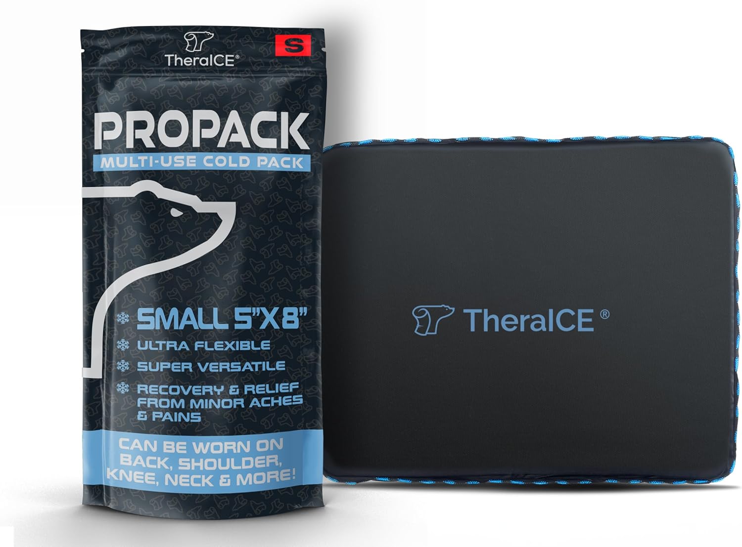reusable-theraice-propack-ice-pack-for-injuries---soft-cold-gel-pack-for-back-shoulder-hip-knee---flexible-cold-compress-wrap-for-aches-pains---5-x-8-1