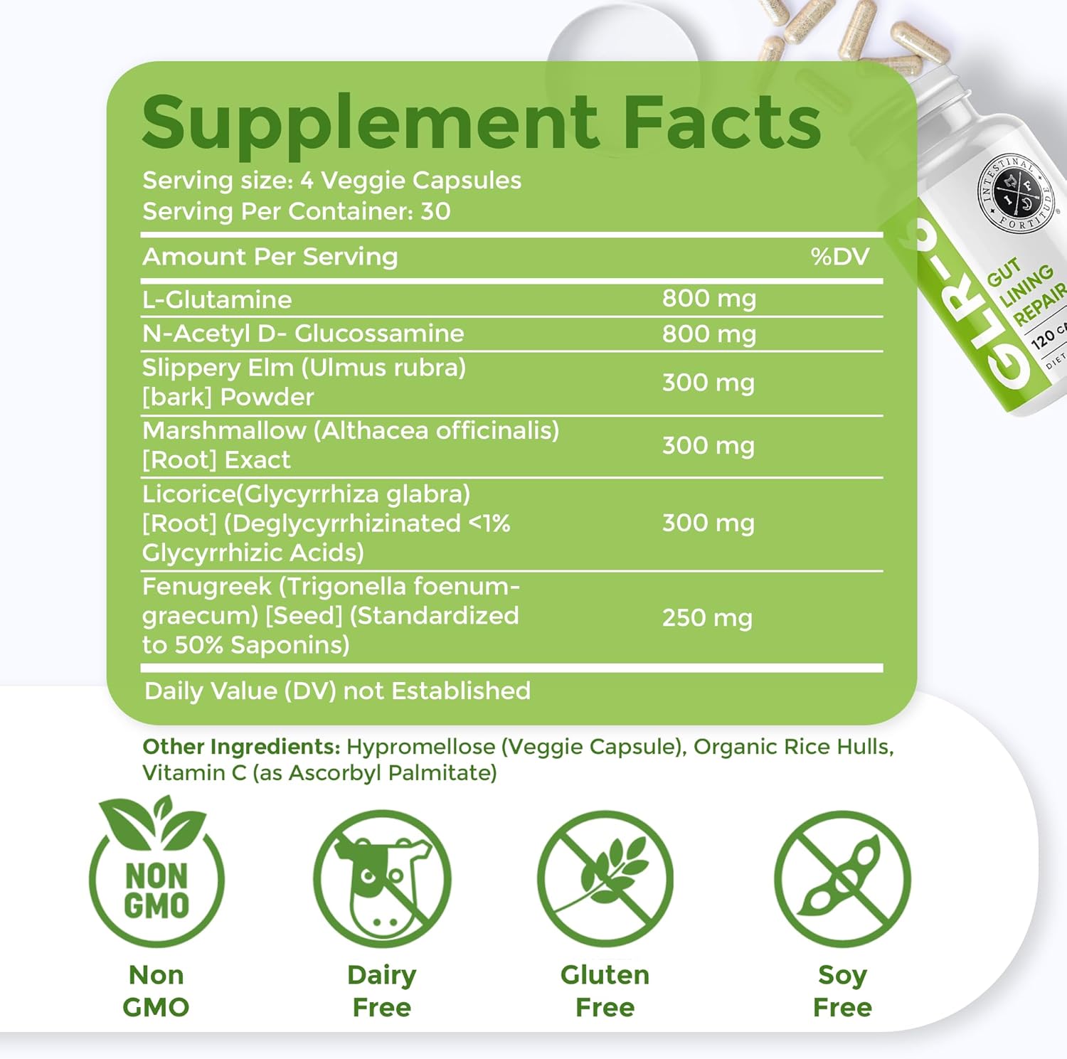 intestinal-fortitude-glr-6-gut-health-supplement-with-l-glutamine-slippery-elm-dgl-licorice-root---repair-leaky-gut-ibs-ibd-gerd---vegan-formula-2