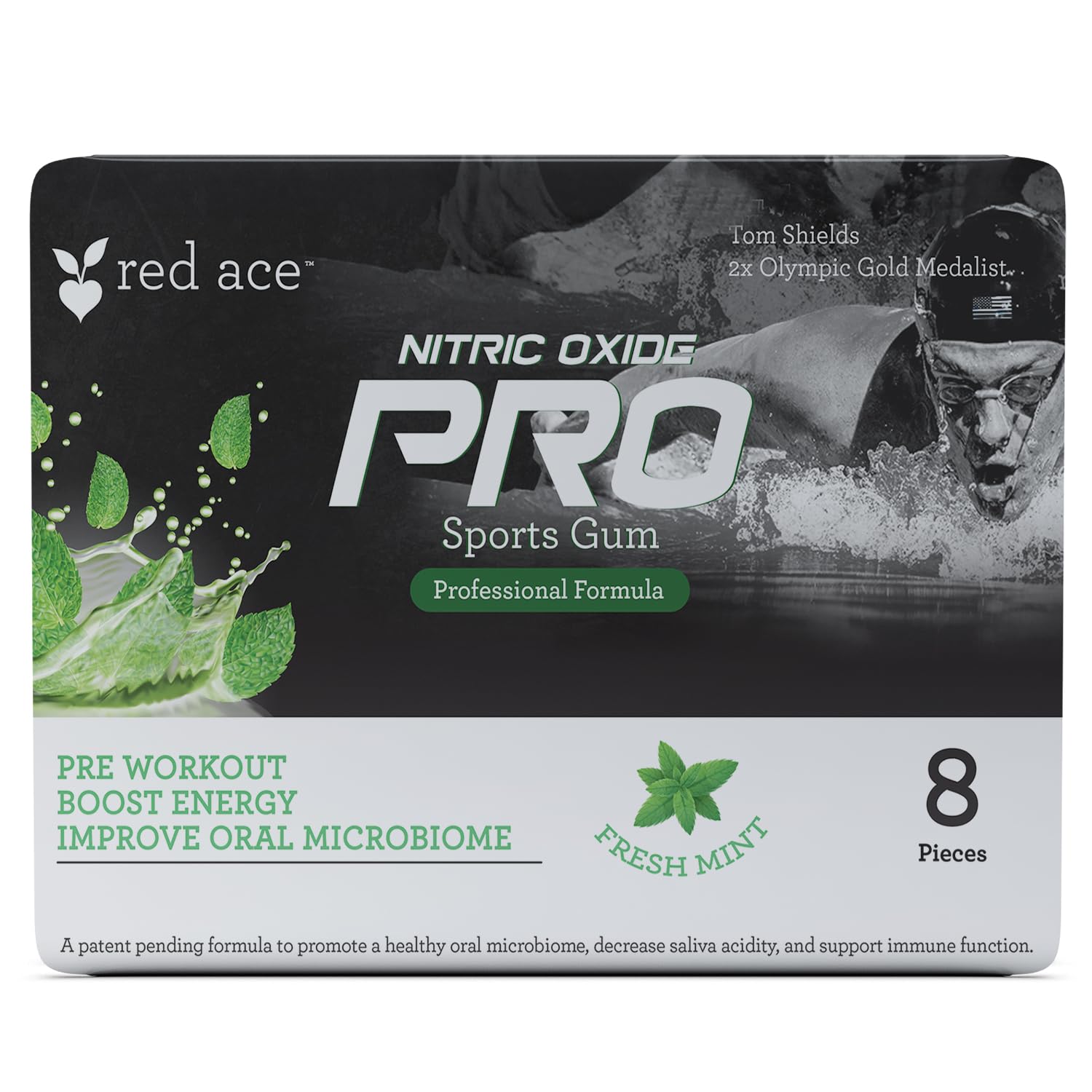 fresh-mint-red-ace-nitric-oxide-pro-sports-chewing-gum---8-pieces-with-vitamin-c-and-zinc-citrate-for-enhanced-performance-3