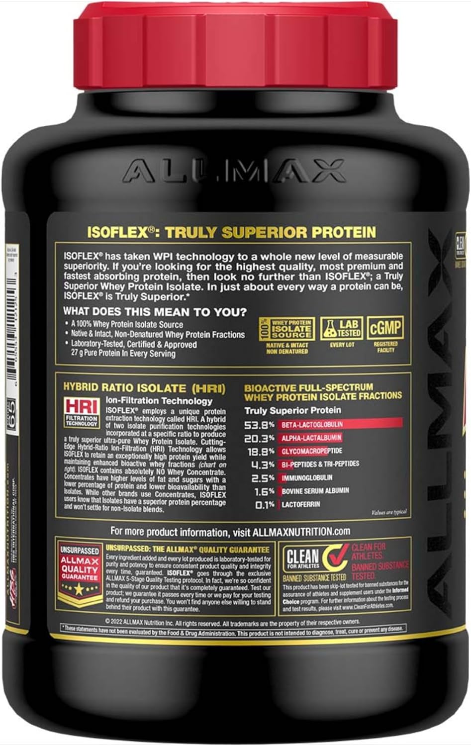 allmax-nutrition---isoflex-whey-protein-powder-vanilla-5lb---high-quality-whey-protein-isolate-with-27g-protein-per-serving-3