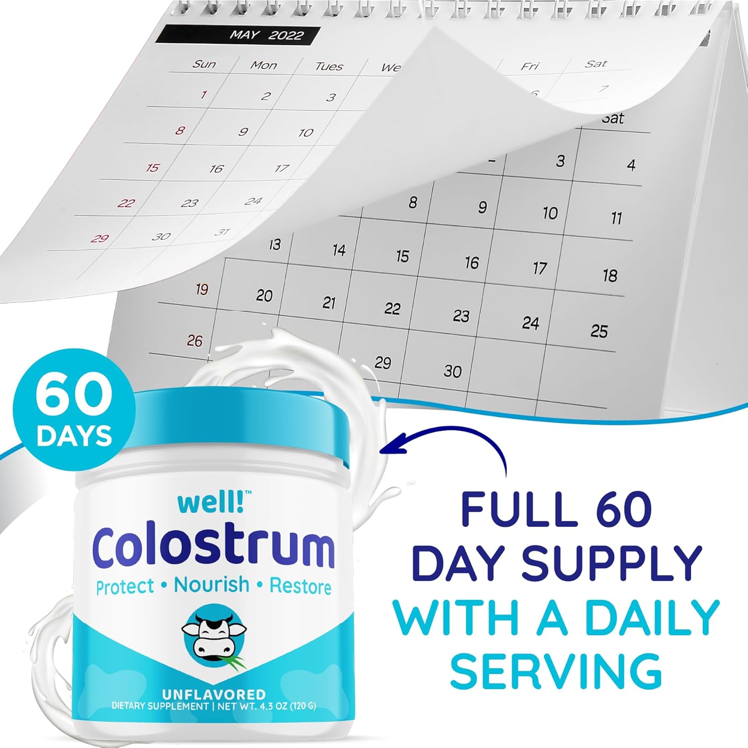 high-igg-plus-immunolin-colostrum-powder-supplement---promotes-gut-health-hair-growth-beauty-immune-support---grass-fed-bovine-antioxidants---easy-to-mix-unflavored-60-servings-8
