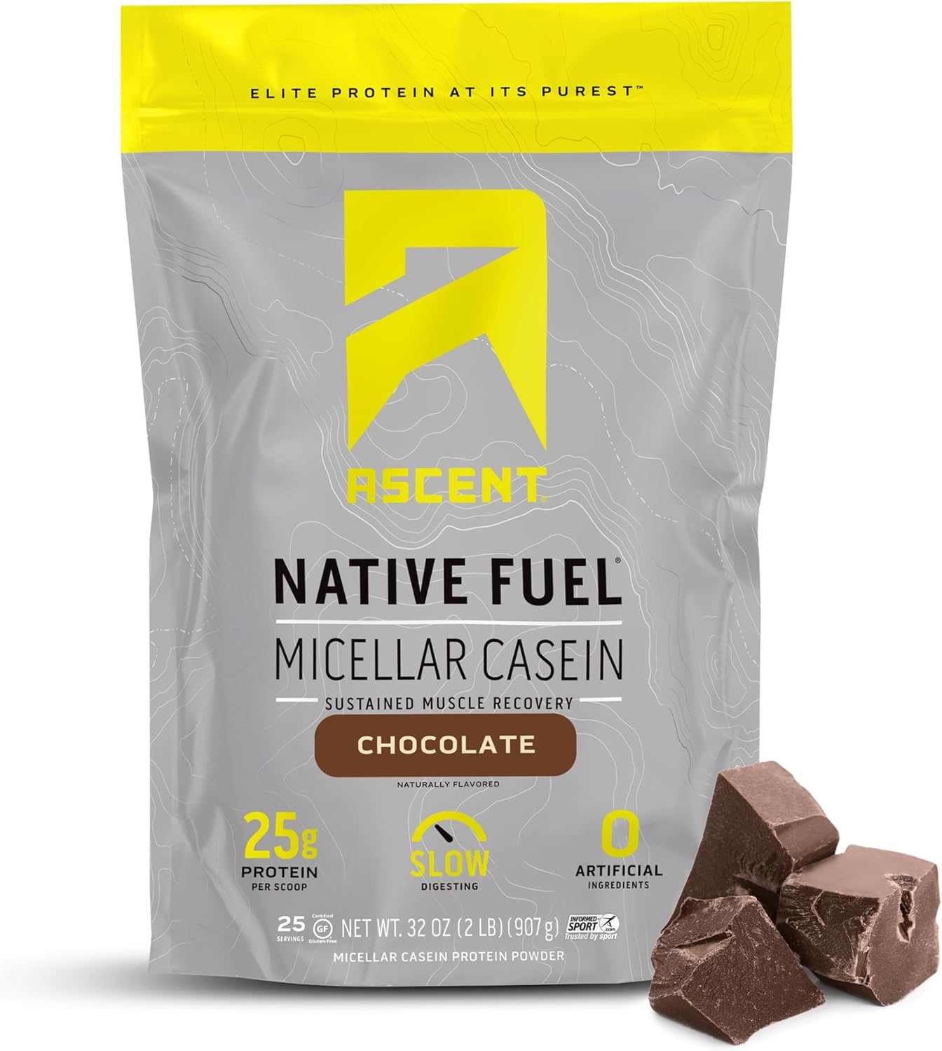 chocolate-ascent-casein-protein-powder---2lb-micellar-casein-with-25g-protein-no-artificial-flavors-gluten-free-49g-bcaa-22g-leucine---zero-sugar-1