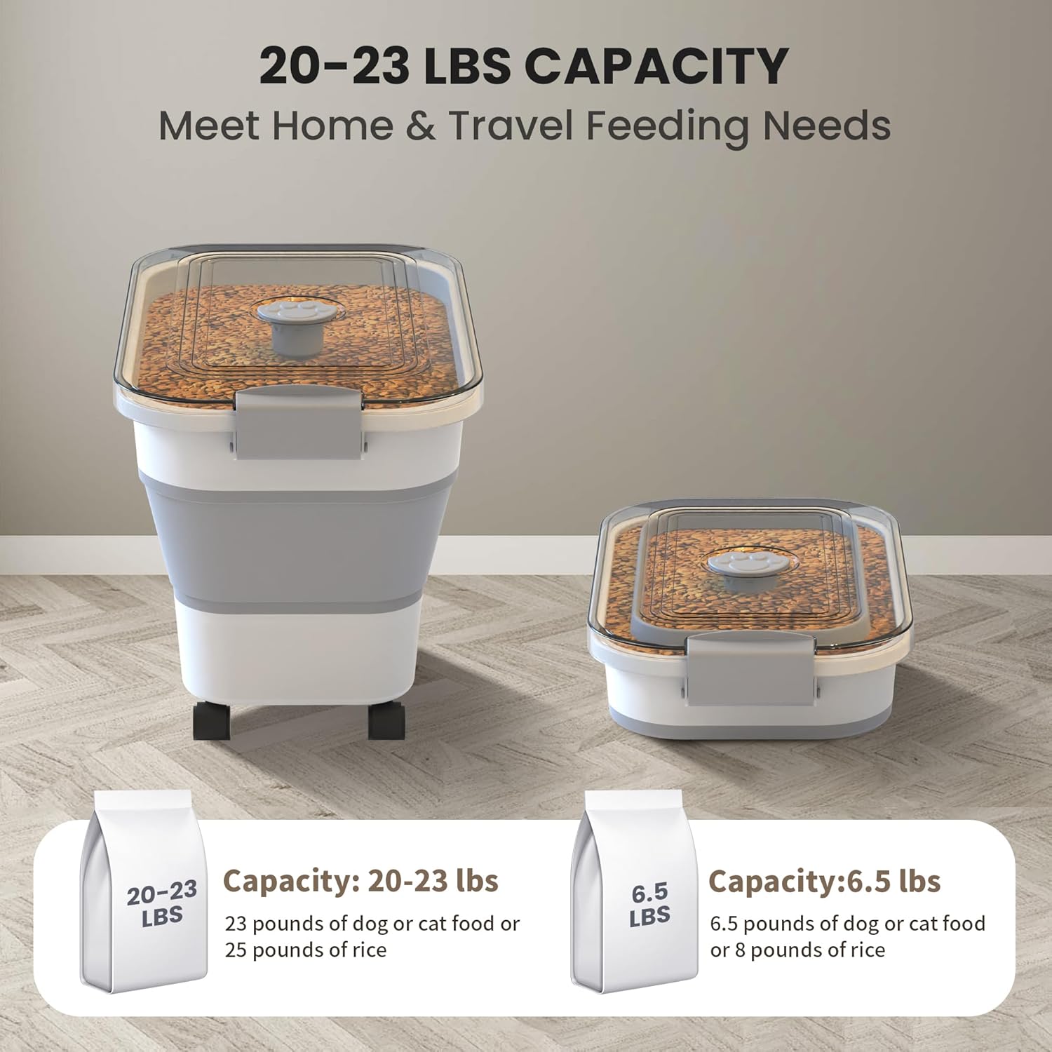 collapsible-dog-food-storage-container-with-airtight-lid---20-23-lbs-capacity---multifunctional-pet-food-container-for-dogs-and-cats---includes-scoop-and-bowl-2