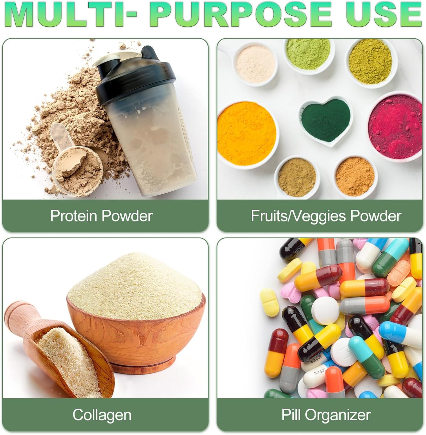 travel-protein-powder-container-set---25pcs-including-21-single-dose-bags-4-large-zip-up-bags-funnels-spoons-labels-spring-buckle---on-the-go-storage-solution-8