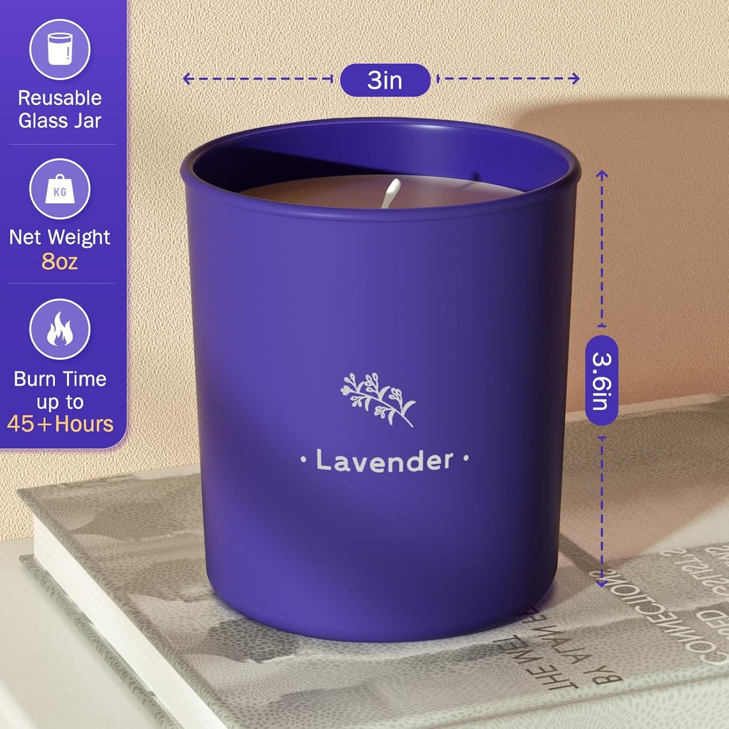 8-oz-tranquilbliss-lavender-scented-candle-in-purple-jar---long-lasting-45-hour-burn-time---soy-candle-gift-for-women---birthday-present---1-pack-4