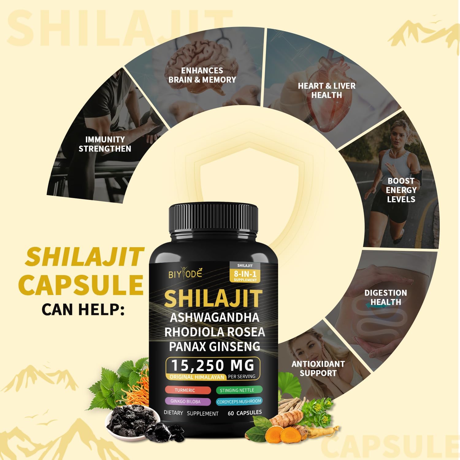 biyode-shilajit-capsules-for-men---8-in-1-herbal-supplement-with-ashwagandha-rhodiola-rosea-ginseng-cordyceps-ginkgo-biloba-stinging-nettle-turmeric---60-capsules-30-day-supply-3